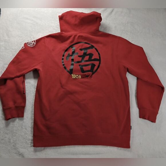 Primitive X DragonBall Z Red Embroided Hoodie Mens Size Medium Sweatshirt - Picture 2 of 12